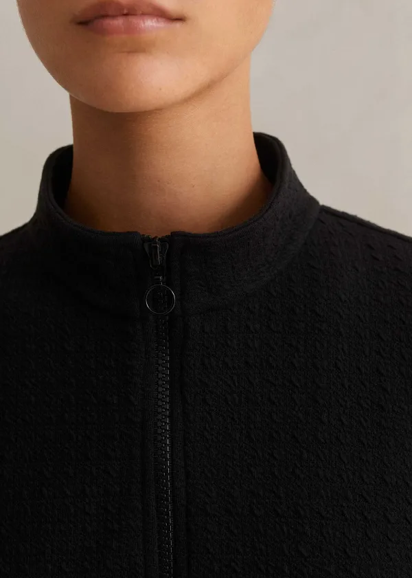 sporty_jacquard_zip_up_swing_dress_5.webp ME+EM Sporty Jacquard Zip Up Swing Dress | Women Long Sleeve Dresses