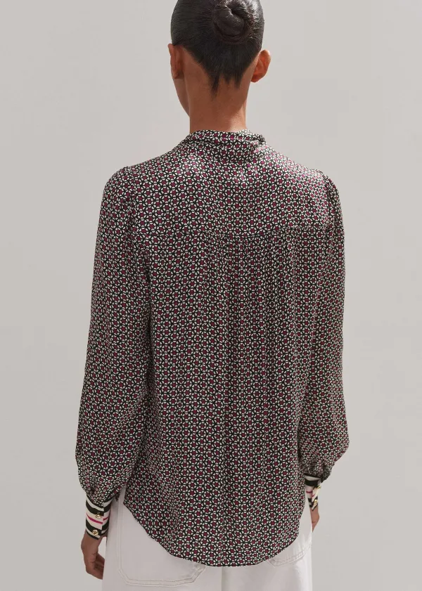 star_flower_print_pussybow_blouse_3.webp ME+EM Star Flower Print Pussybow Blouse | Women Blouses