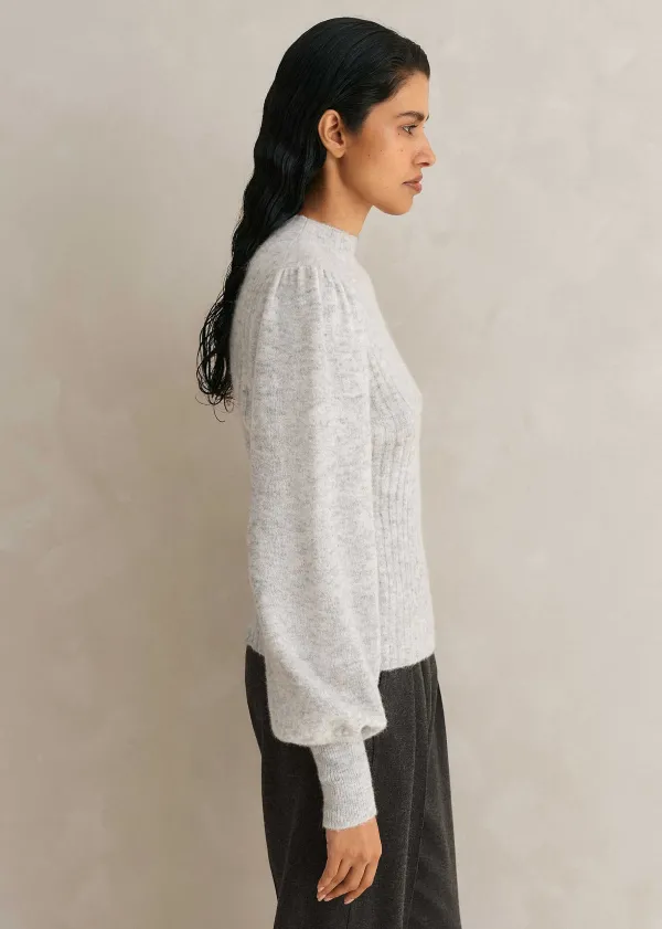 ME+EM Superfine Alpaca Pouf Sleeve Jumper | Women Jumpers