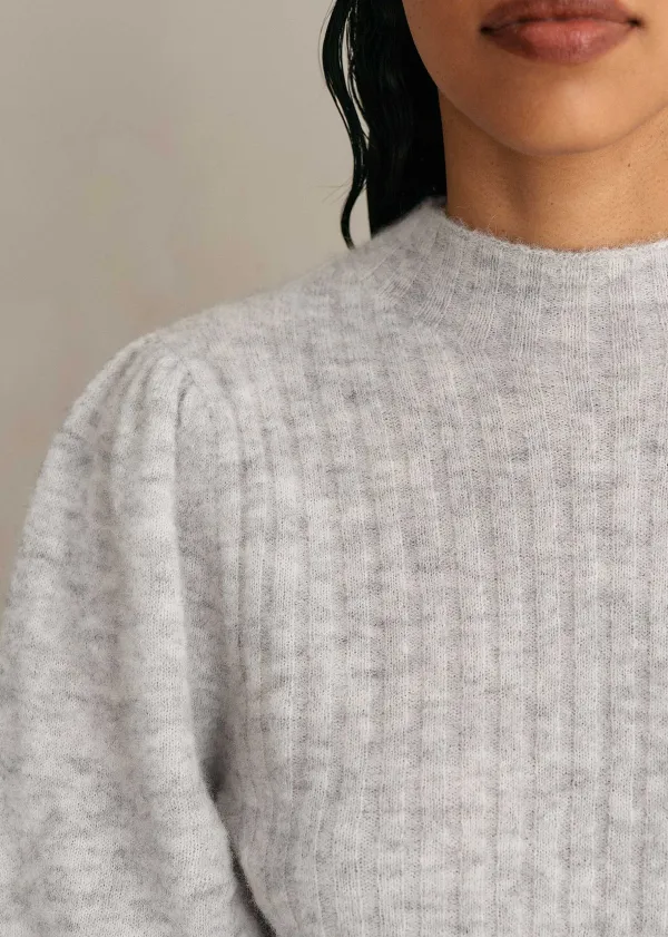 superfine_alpaca_pouf_sleeve_jumper_3.webp ME+EM Superfine Alpaca Pouf Sleeve Jumper | Women Jumpers