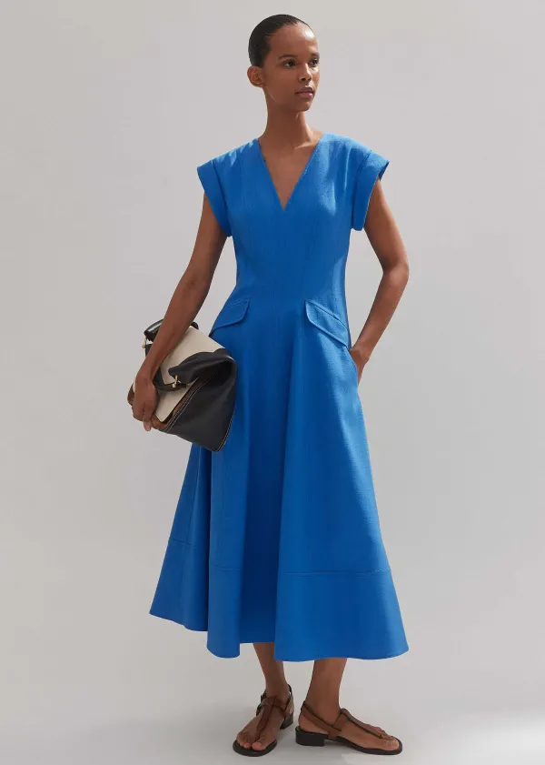 ME+EM Tailored Flare Midi Dress | Women Midi Dresses