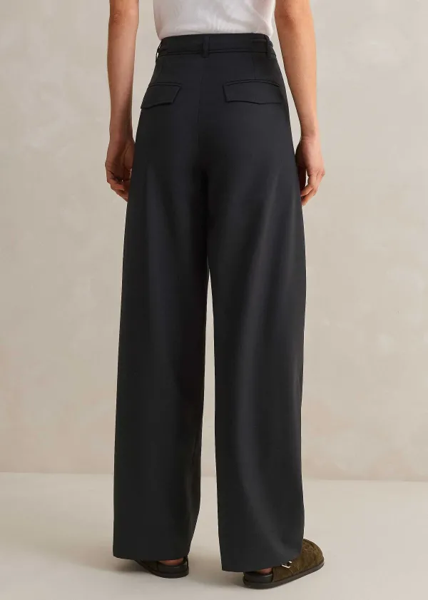 tailored_wide_tapered_trouser__belt_4.webp ME+EM Tailored Wide Tapered Trouser + Belt | Women Wide-Leg Trousers