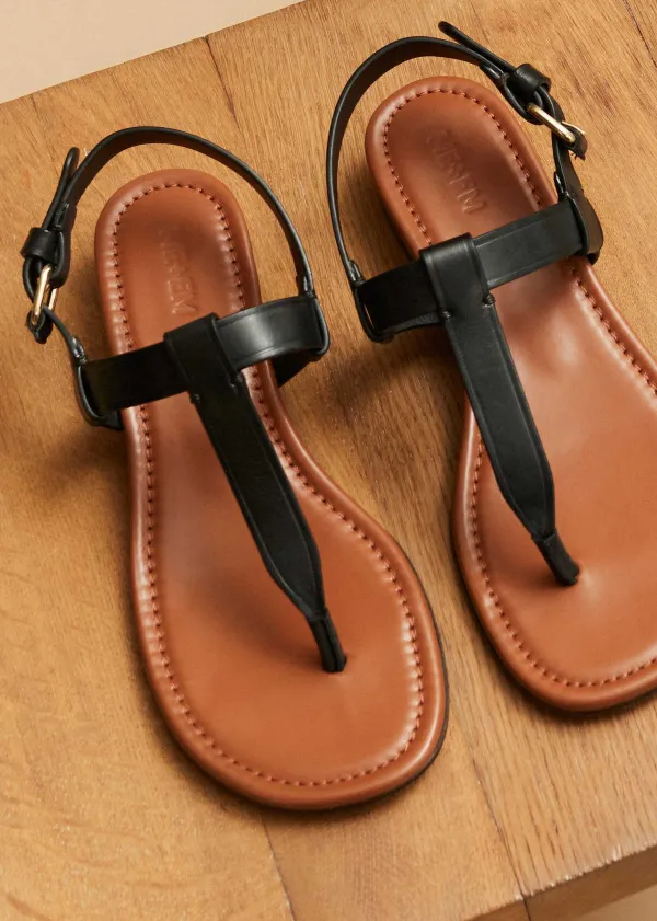 ME+EM T-Bar Sandal | Women Flat Shoes