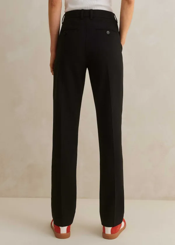 ME+EM Textured Boyish Cigarette Pant | Women Slim Trousers