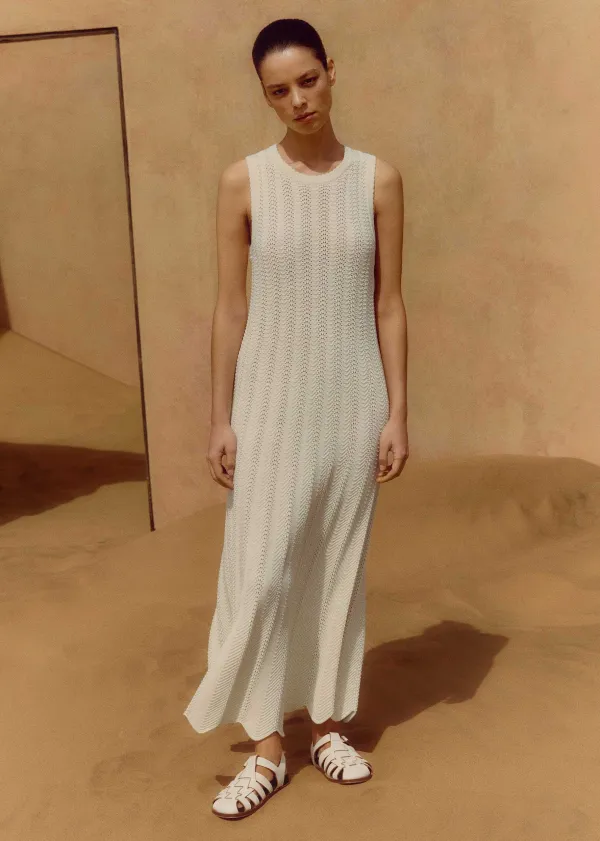 textured_cotton_knit_scallop_maxi_dress_4.webp ME+EM Textured Cotton Knit Scallop Maxi Dress | Women Maxi Dresses