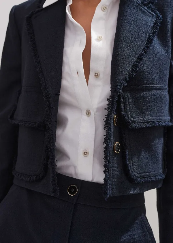 textured_cottonblend_crop_jacket__tweed_short_suit_4.webp ME+EM Textured Cotton-Blend Crop Jacket + Tweed Short Suit | Women Suits And Co-Ords