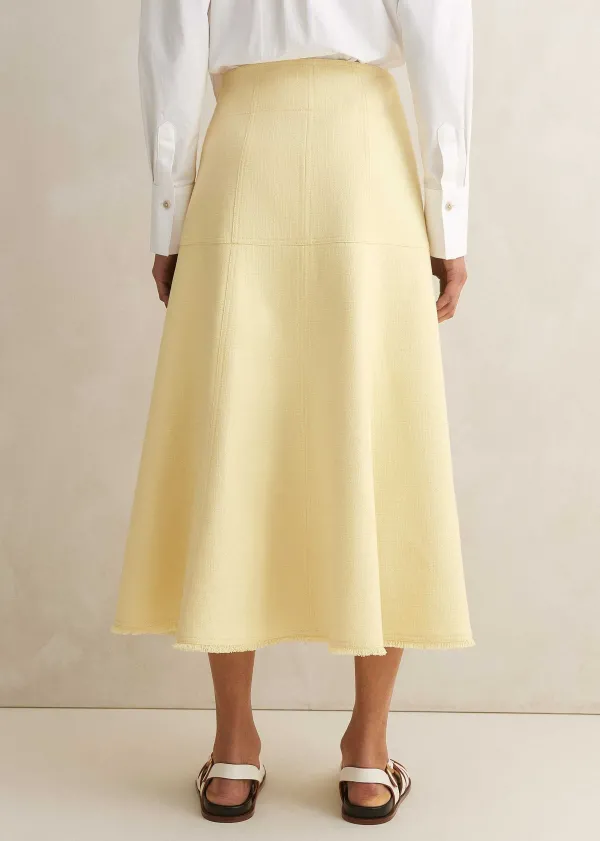 ME+EM Textured Cotton-Blend Skirt | Women Skirts