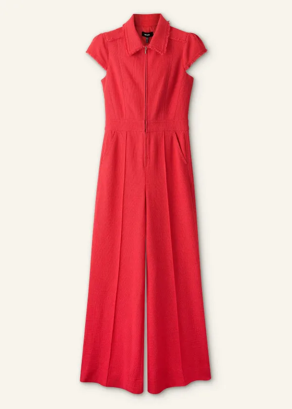 ME+EM Textured Jumpsuit | Women Jumpsuits