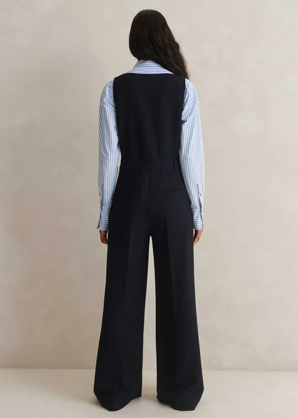 textured_low_v_wideleg_jumpsuit_2.webp ME+EM Textured Low V Wide-Leg Jumpsuit | Women Jumpsuits