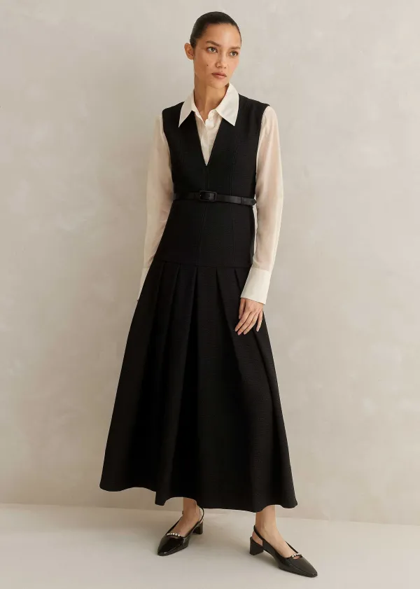 textured_midi_dress__belt_8.webp ME+EM Textured Midi Dress + Belt | Women Midi Dresses