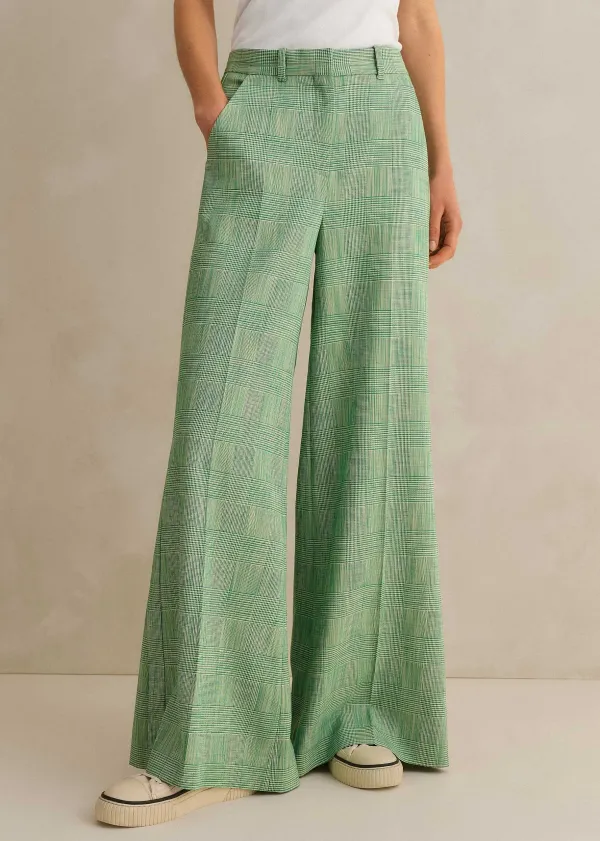 textured_prince_of_wales_check_man_pant_5.webp ME+EM Textured Prince Of Wales Check Man Pant | Women Wide-Leg Trousers