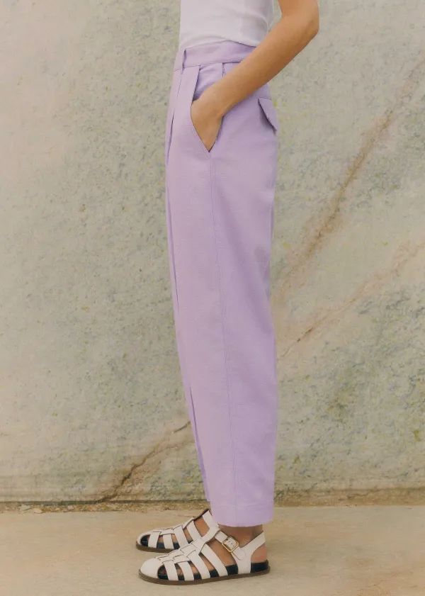 ME+EM Textured Tapered Trouser | Women Tapered Trousers