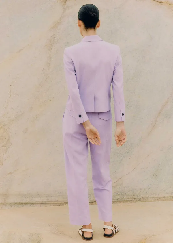 ME+EM Textured Tapered Trouser Suit | Women Suits And Co-Ords