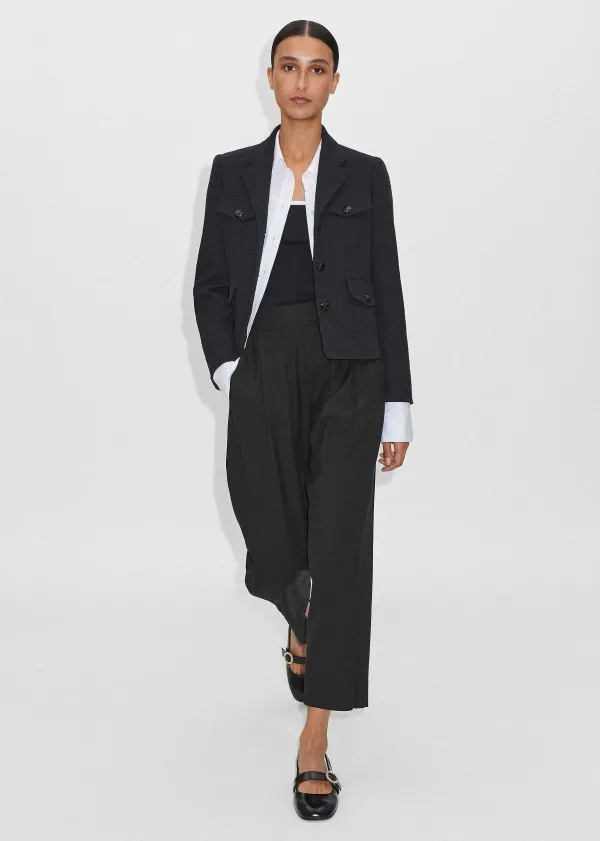 ME+EM Textured Weave Boucl Trouser Co-Ord | Women Suits And Co-Ords