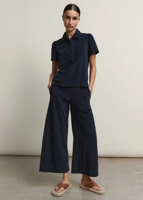 towelling_polo_top__trouser_coord_3.webp ME+EM Towelling Polo Top + Trouser Co-Ord | Women Suits And Co-Ords