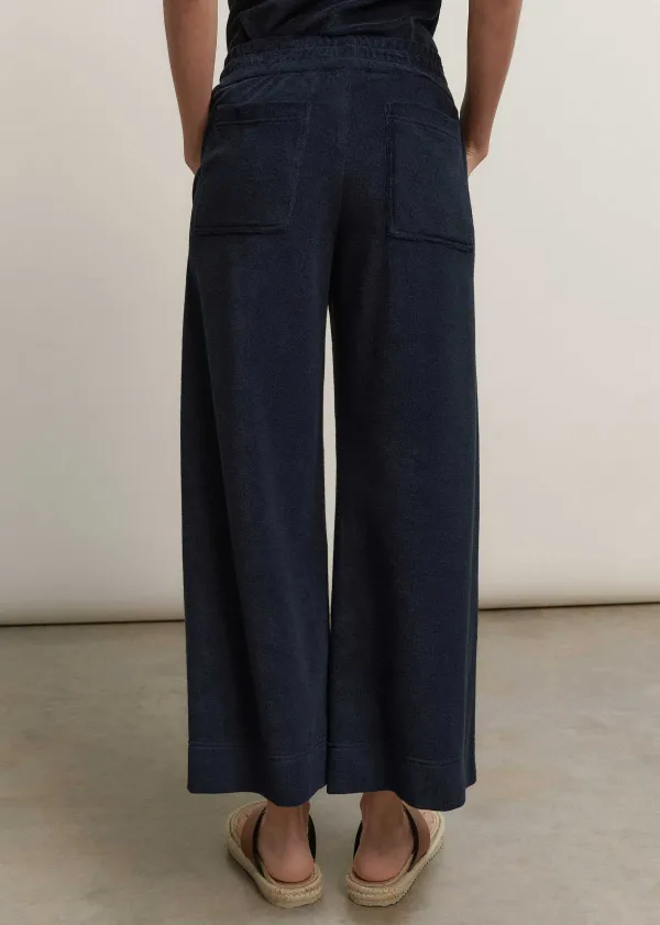 ME+EM Towelling Wide-Leg Crop Trouser | Women Wide-Leg Trousers