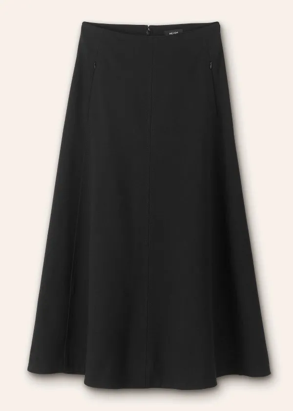 ME+EM Travel Tailoring A-Line Midi Skirt | Women Skirts
