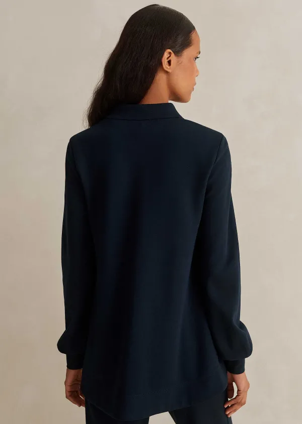 ME+EM Travel Tailoring Balloon Sleeve Swing Top | Women Sweatshirts & Long Sleeve Tops