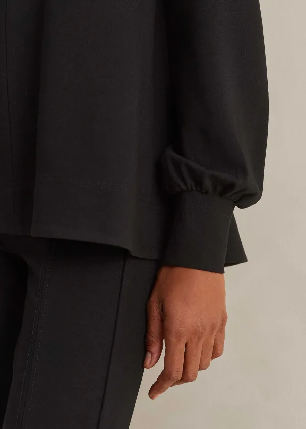 travel_tailoring_balloon_sleeve_swing_top_2-1.webp ME+EM Travel Tailoring Balloon Sleeve Swing Top | Women Sweatshirts & Long Sleeve Tops