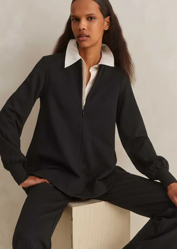 travel_tailoring_balloon_sleeve_swing_top_5-1.webp ME+EM Travel Tailoring Balloon Sleeve Swing Top | Women Sweatshirts & Long Sleeve Tops