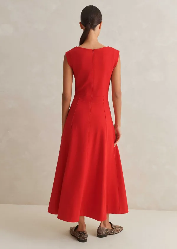 travel_tailoring_boat_neck_midi_dress_2.webp ME+EM Travel Tailoring Boat Neck Midi Dress | Women Midi Dresses