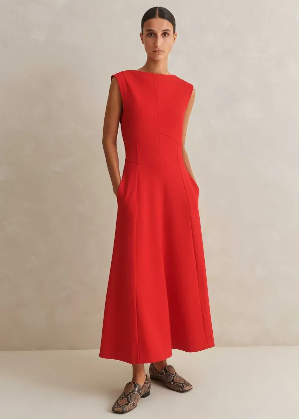 travel_tailoring_boat_neck_midi_dress_4.webp ME+EM Travel Tailoring Boat Neck Midi Dress | Women Midi Dresses