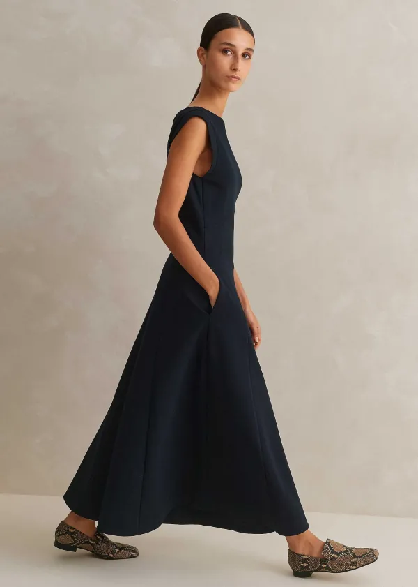 travel_tailoring_boat_neck_midi_dress_9.webp ME+EM Travel Tailoring Boat Neck Midi Dress | Women Midi Dresses