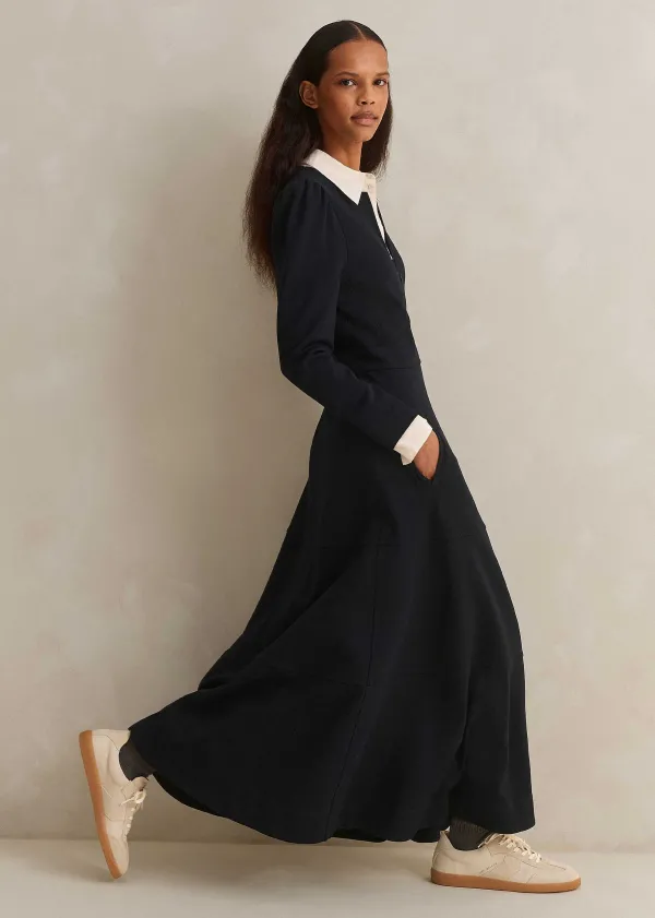 travel_tailoring_fit_and_flare_maxi_dress_3.webp ME+EM Travel Tailoring Fit And Flare Maxi Dress | Women Maxi Dresses