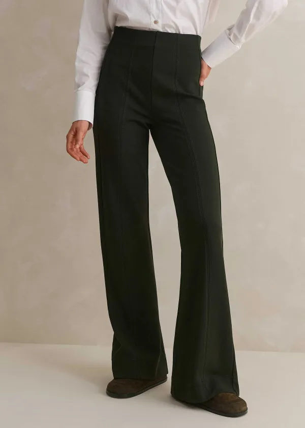 ME+EM Travel Tailoring Kick Flare Trouser | Women Travel Tailoring
