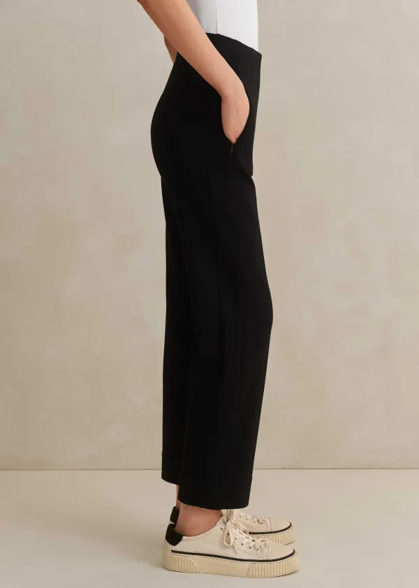 ME+EM Travel Tailoring Pull On Slim Crop Trouser | Women Slim Trousers