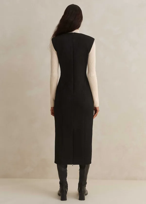 travel_tailoring_sleeveless_pencil_dress_3.webp ME+EM Travel Tailoring Sleeveless Pencil Dress | Women Midi Dresses