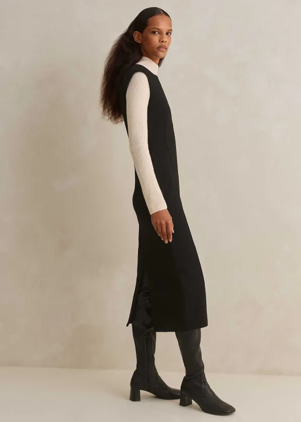 travel_tailoring_sleeveless_pencil_dress_4.webp ME+EM Travel Tailoring Sleeveless Pencil Dress | Women Midi Dresses