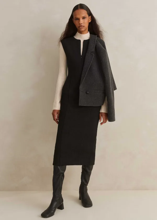 travel_tailoring_sleeveless_pencil_dress_5.webp ME+EM Travel Tailoring Sleeveless Pencil Dress | Women Midi Dresses