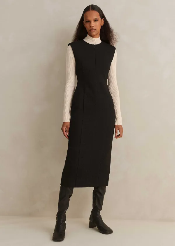 travel_tailoring_sleeveless_pencil_dress_6.webp ME+EM Travel Tailoring Sleeveless Pencil Dress | Women Midi Dresses