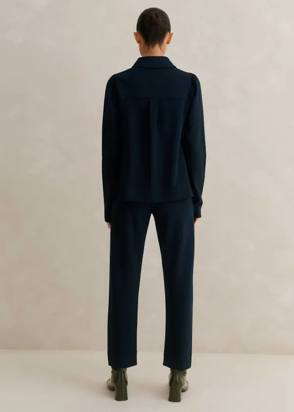 ME+EM Travel Tailoring Slim-Crop Trouser + Swing Top Co-Ord | Women Suits And Co-Ords