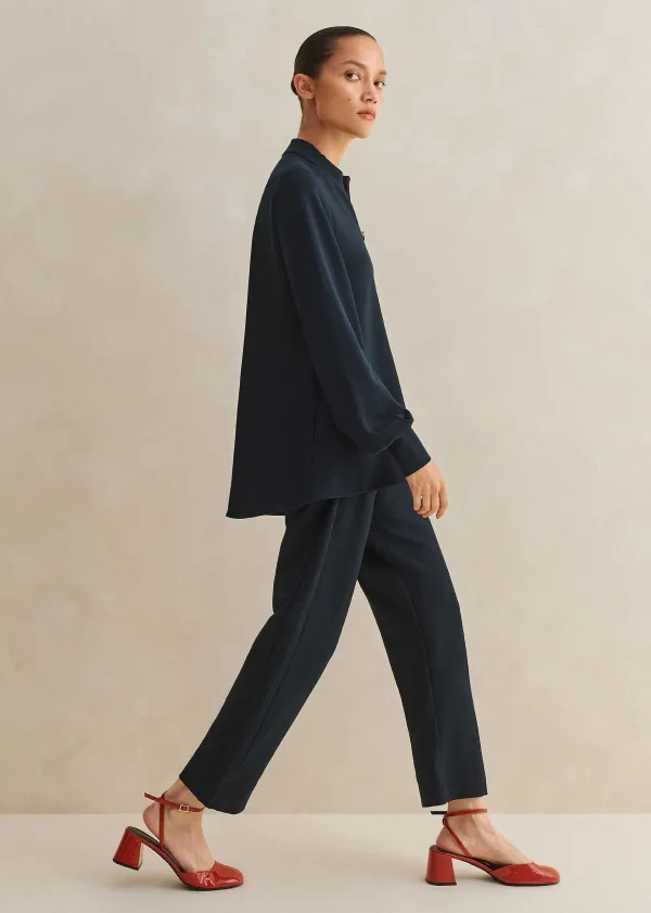 ME+EM Travel Tailoring Slim-Crop Trouser Co-Ord | Women Suits And Co-Ords