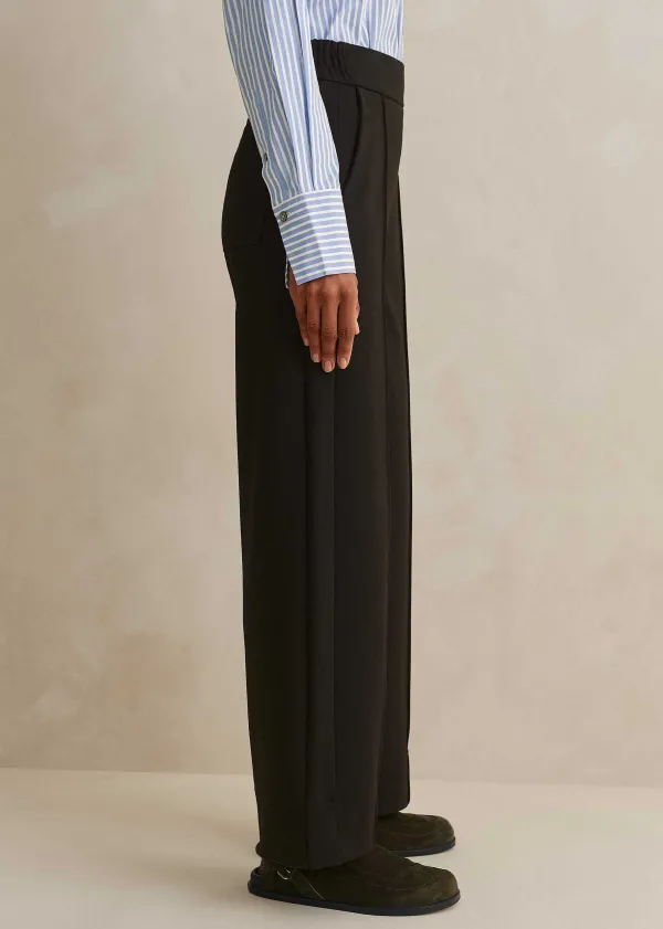 ME+EM Travel Tailoring Turn-Up Straight Leg Trouser | Women Slim Trousers