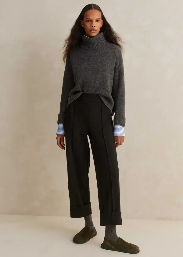 travel_tailoring_turnup_straight_leg_trouser_4.webp ME+EM Travel Tailoring Turn-Up Straight Leg Trouser | Women Slim Trousers