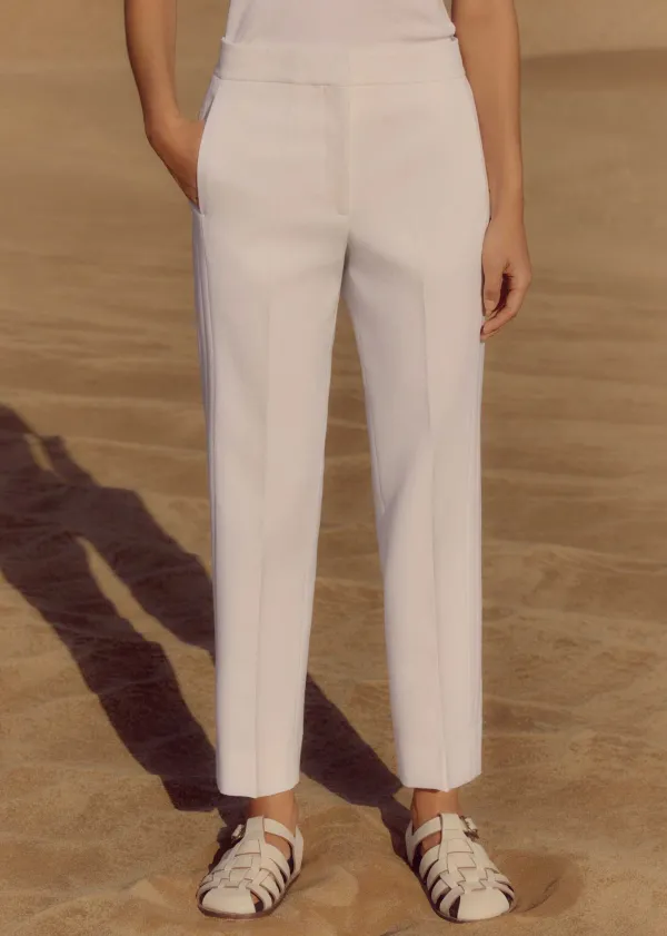 ME+EM Tux Slim Crop Trouser | Women Slim Trousers