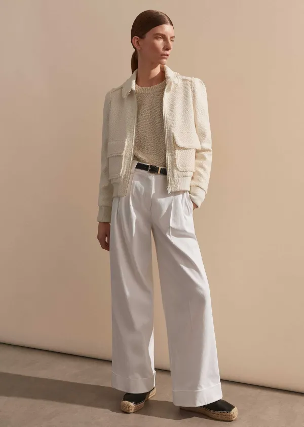 ME+EM Tweed Bomber Jacket | Women City Break Solutions