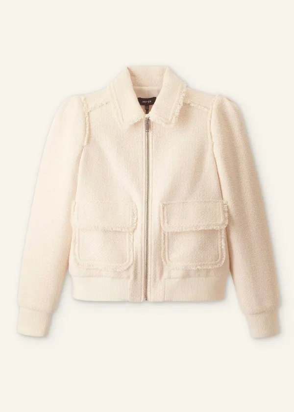 ME+EM Tweed Bomber Jacket | Women City Break Solutions
