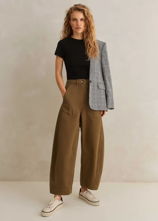 ME+EM Ultimate Fitted Rib Crew Neck Tee | Women T-Shirts