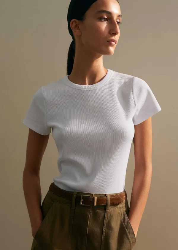 ultimate_fitted_rib_crew_neck_tee_6.webp ME+EM Ultimate Fitted Rib Crew Neck Tee | Women T-Shirts