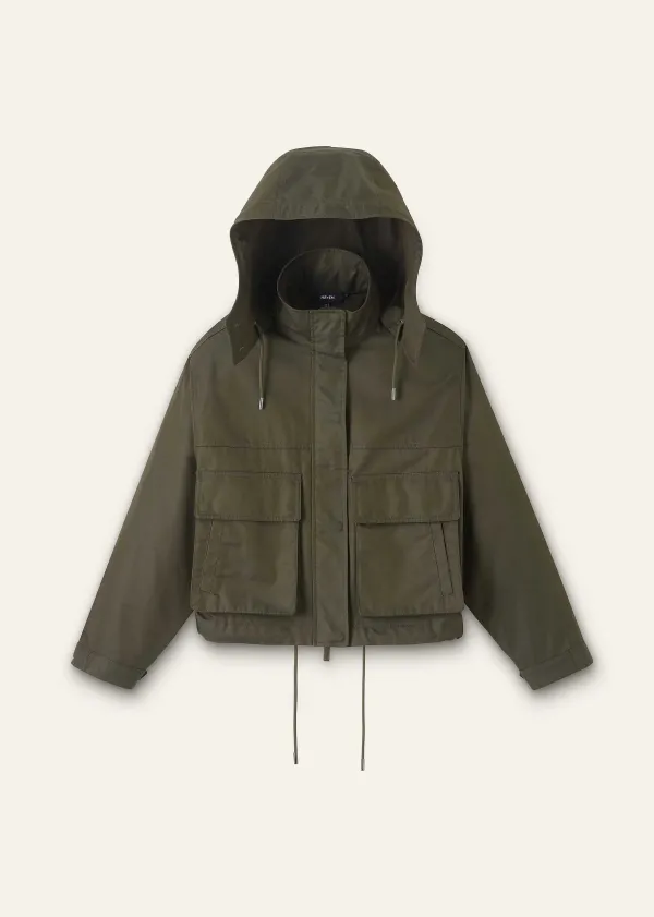 ME+EM Utility Storage Crop Parka | Women Crop Jackets