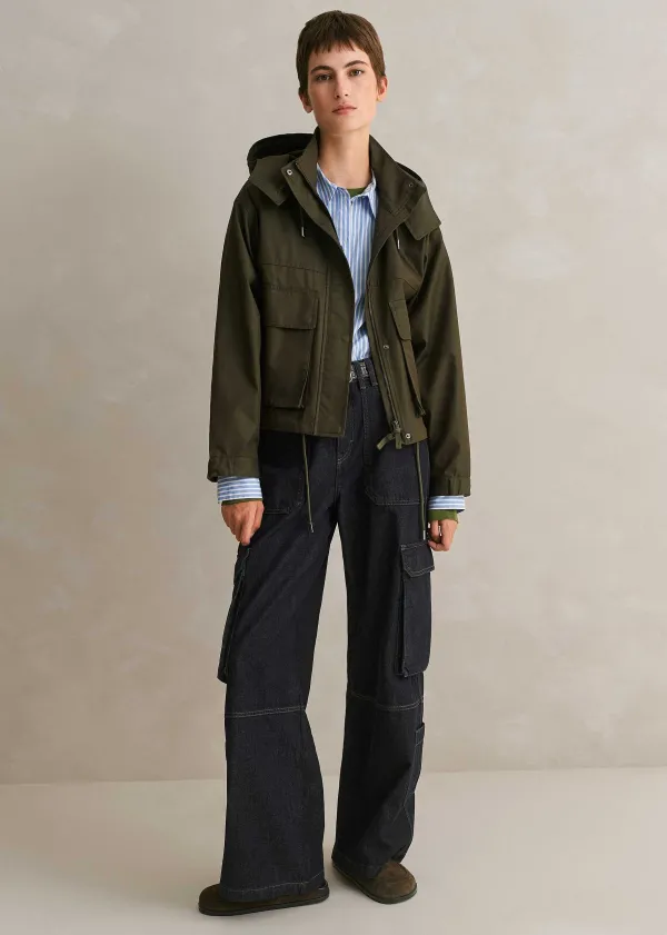 ME+EM Utility Storage Crop Parka | Women Crop Jackets