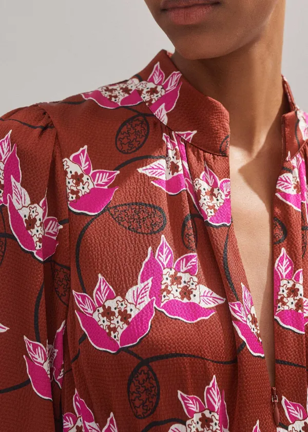 waterlily_print_maxi_dress__belt_5.webp ME+EM Waterlily Print Maxi Dress + Belt | Women Maxi Dresses