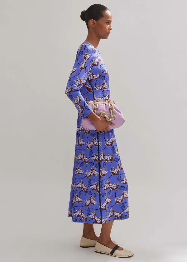 ME+EM Waterlily Print Midi Dress | Women Midi Dresses