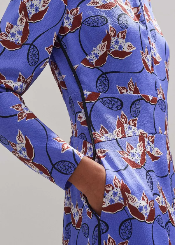 waterlily_print_midi_dress_4.webp ME+EM Waterlily Print Midi Dress | Women Midi Dresses