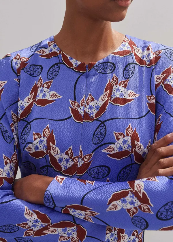 waterlily_print_midi_dress_5.webp ME+EM Waterlily Print Midi Dress | Women Midi Dresses