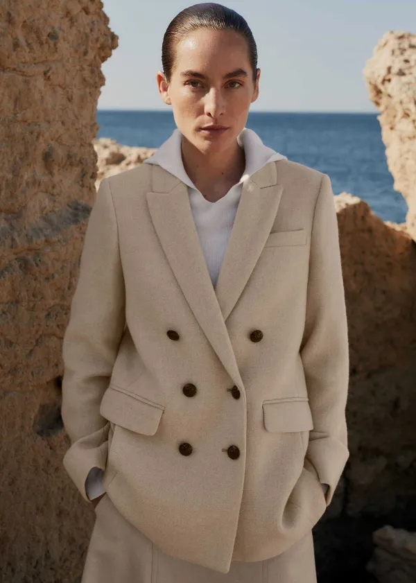 ME+EM Wool-Blend Blazer Coat | Women Blazers